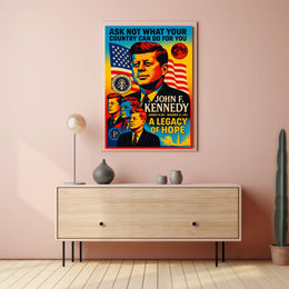 John F. Kennedy A Legacy of Hope Poster PosterGoat