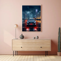 Electric Elegance In The City Poster