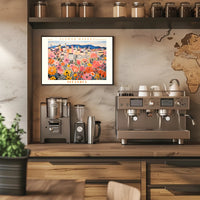 Istanbul Cityscape with Flowers - Urban or Cityscape Poster