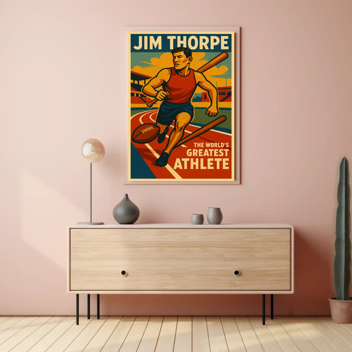 Jim Thorpe Legendary Athlete Poster