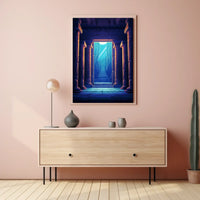 Ancient Temple Fantasy Adventure Art Poster
