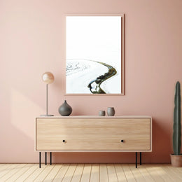 Serene Winter Landscape Art Print - Abstract or Artistic Poster