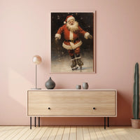 SantaS Joyful Skating Poster