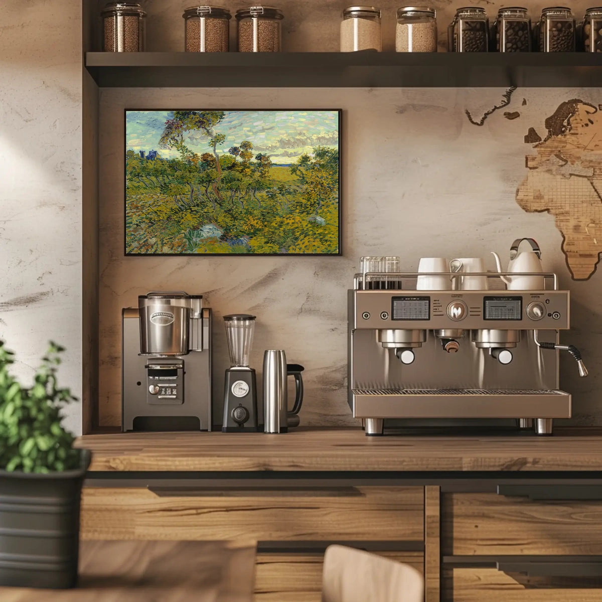 Vibrant Landscape Art Poster: An Artistic Expression