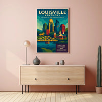 Louisville, Kentucky The Heart of the Bluegrass State Poster