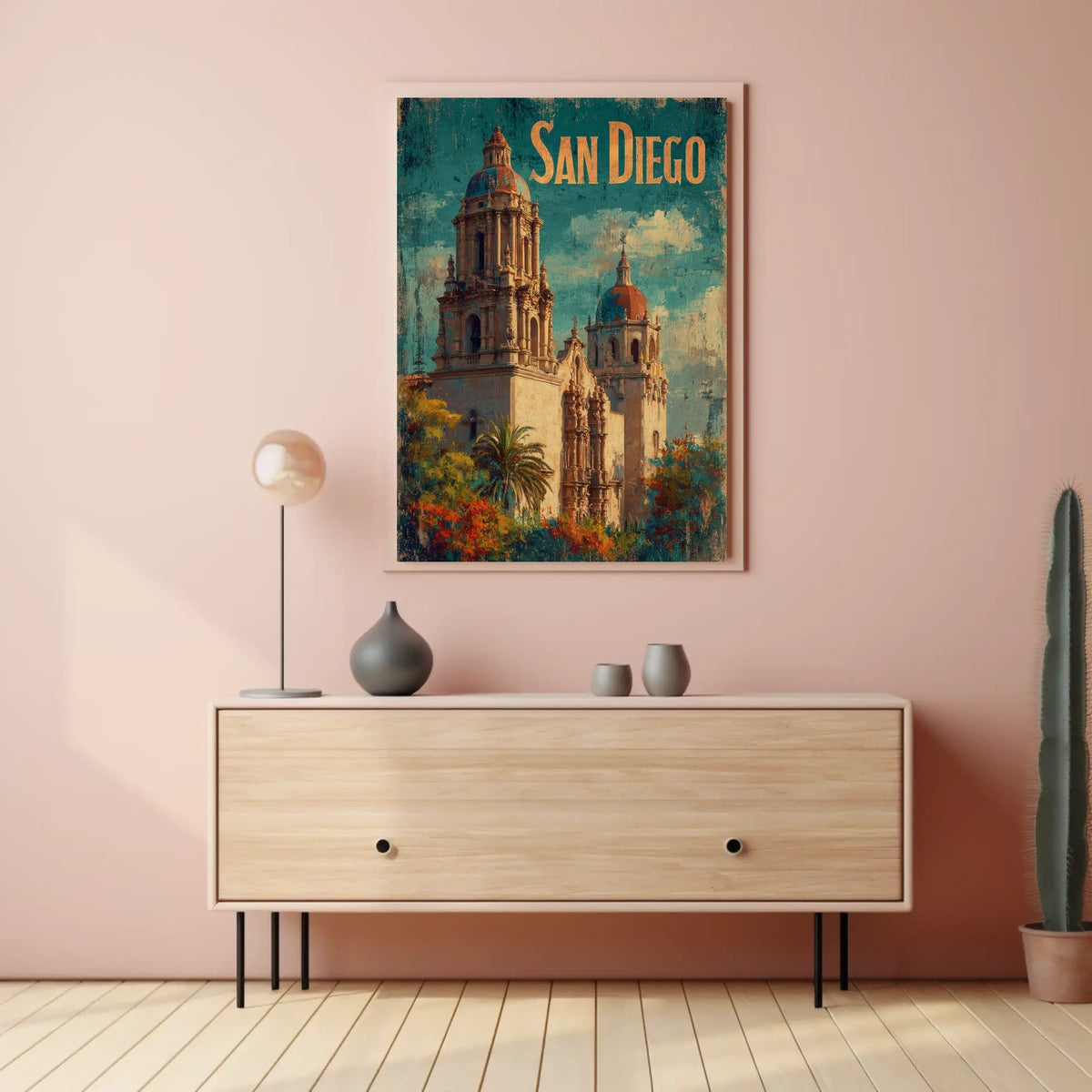 San Diego Architectural Charm Poster