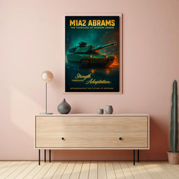 M1A2 Abrams The Vanguard Of Modern Poster