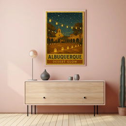 Albuquerque Desert Glow Poster