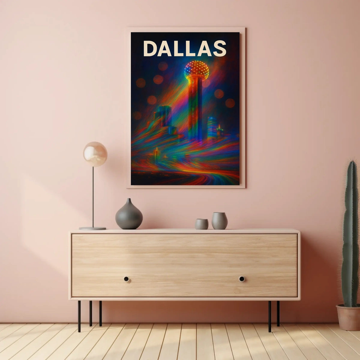 Dallas Skyline Photography Realism Wanderlust Poster