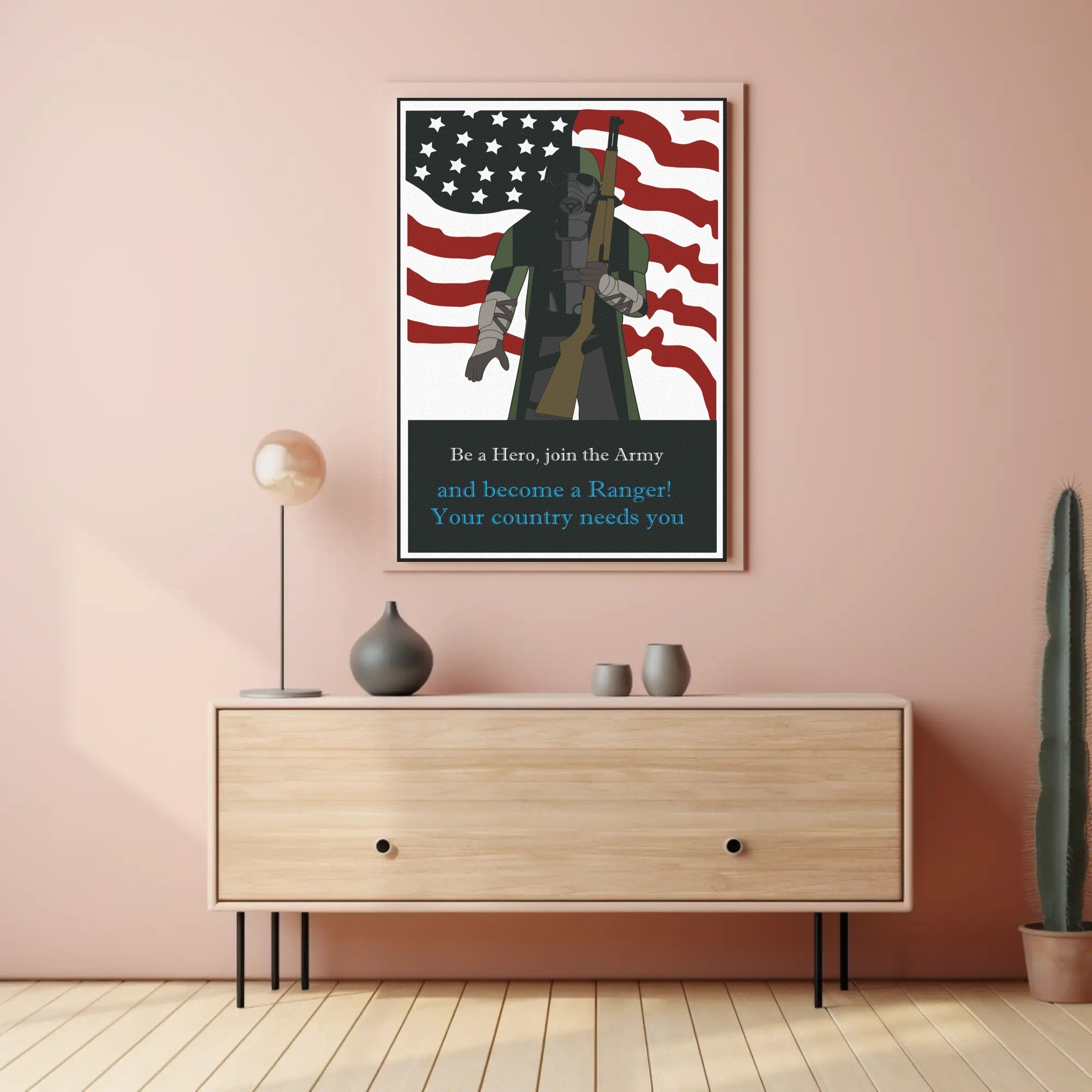 Join the Army: Be a Warrior - Military Recruitment Poster