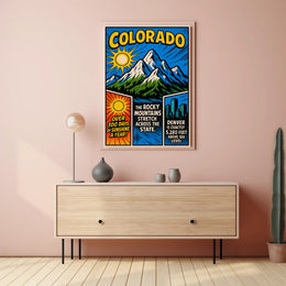 Colorado Mile High City Poster