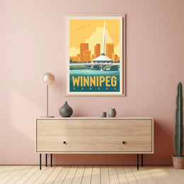 Winnipeg Skyline Poster