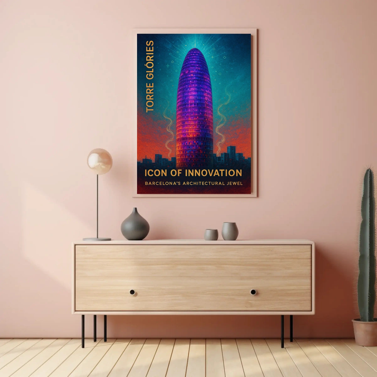 Torre Glòries Icon of Innovation Poster