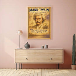 Mark Twain The Voice of America Poster