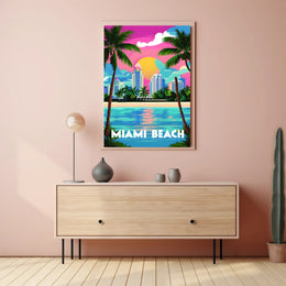 Miami Beach Vibes Poster