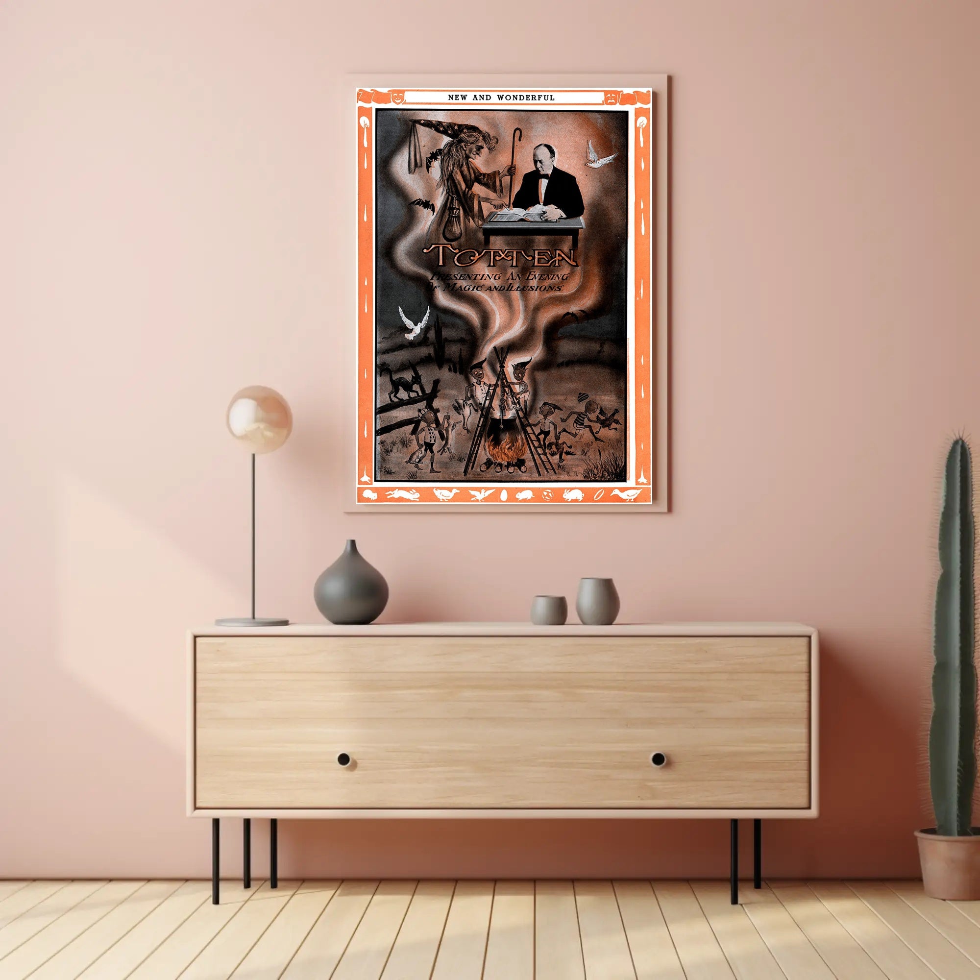 Magic Illusions Vintage Poster: Cultural and Heritage Poster