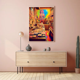 Retro Psychedelic Art Gallery Poster