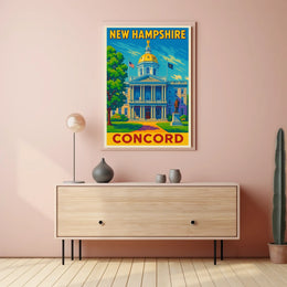 New Hampshire State Capitol Poster