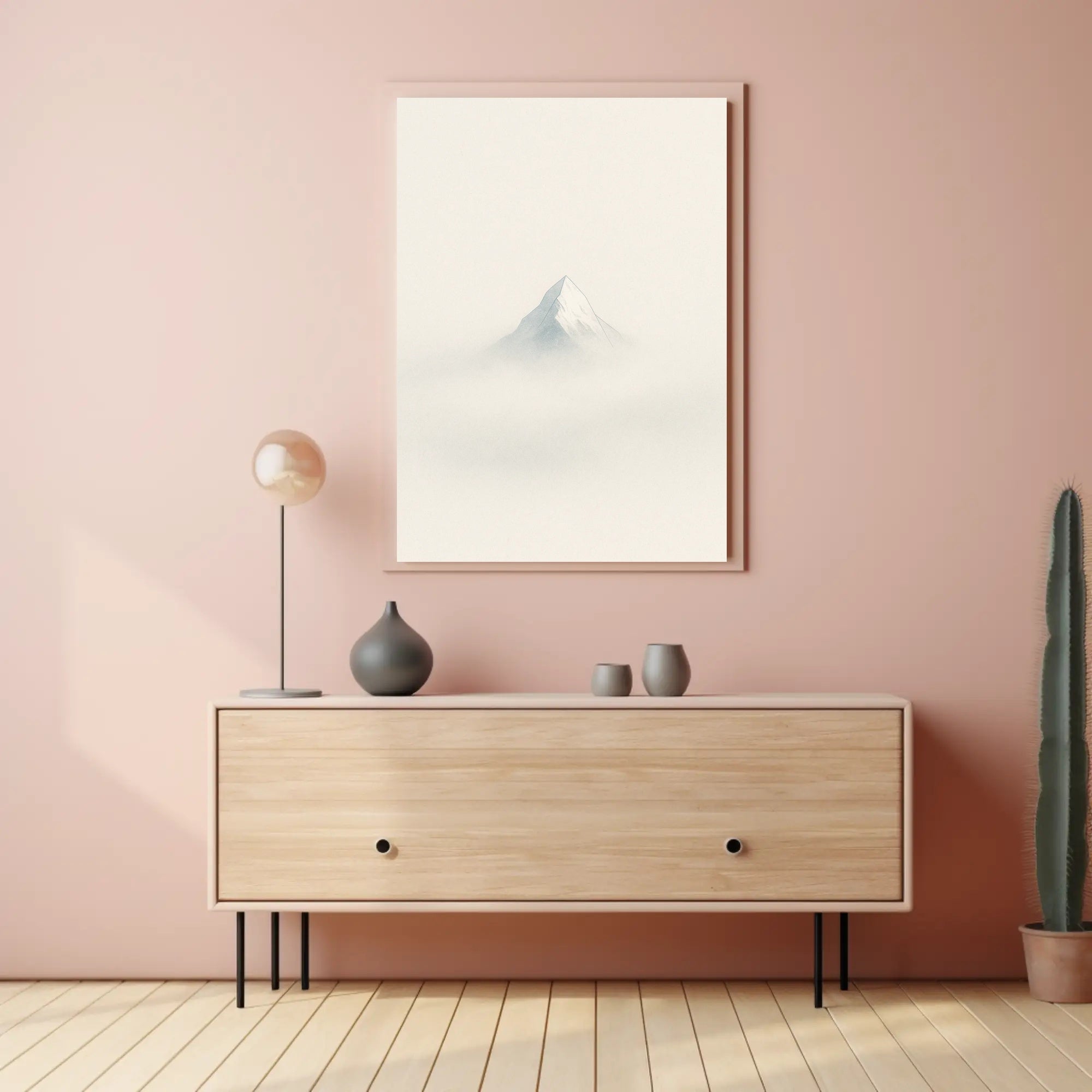 Serenity in the Mist Wall Art for Tranquil Decor PosterGoat