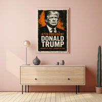 Trump Statesman Legacy Grunge Patriotic Poster