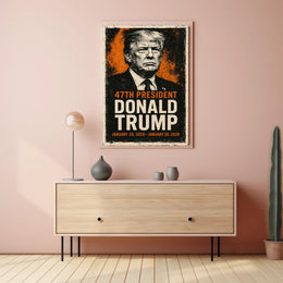 Trump Statesman Legacy Grunge Patriotic Poster