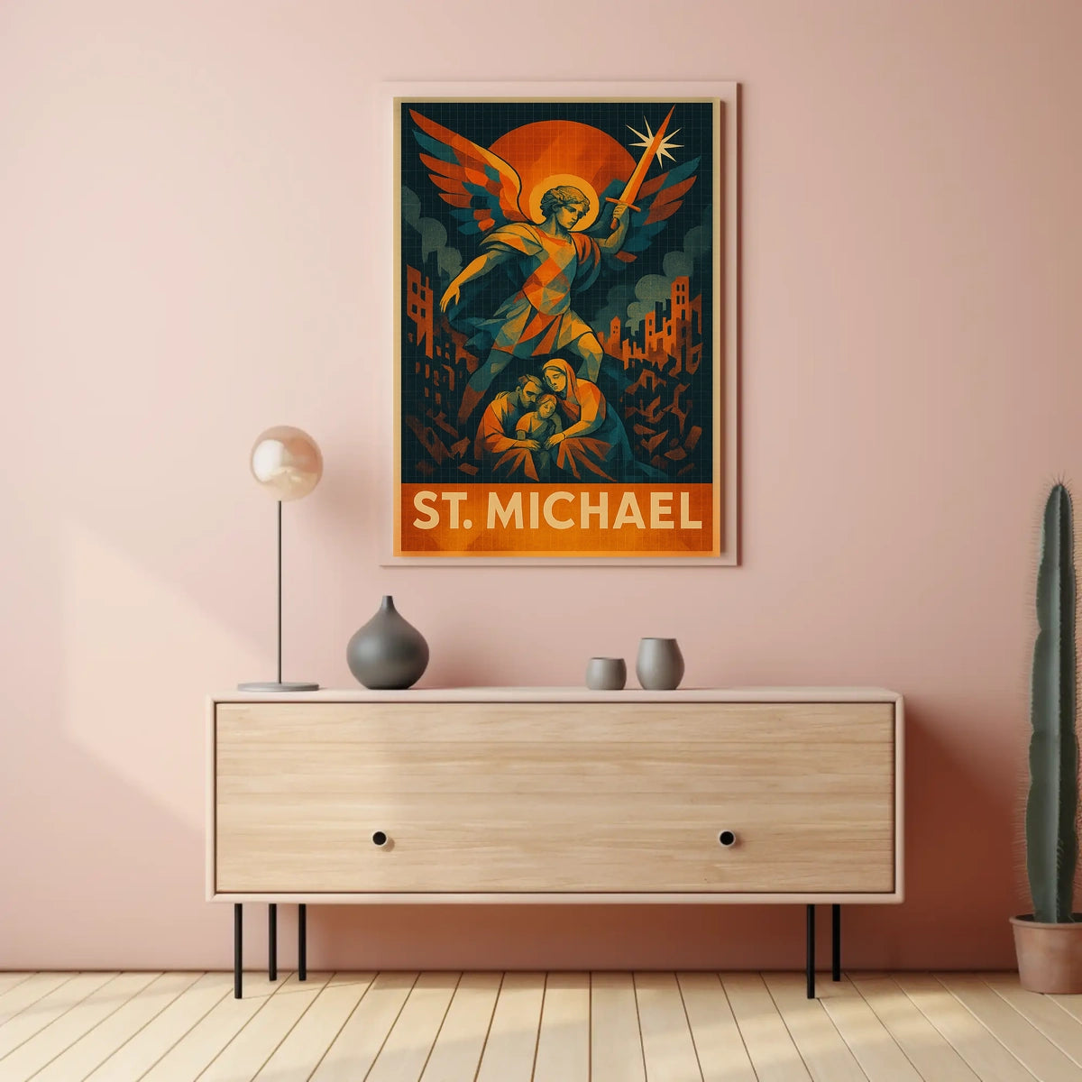 St. Michael Protector In Art Poster