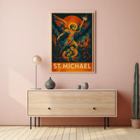 St. Michael Protector In Art Poster