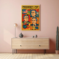 George W. Bush Presidency in Pop Poster PosterGoat