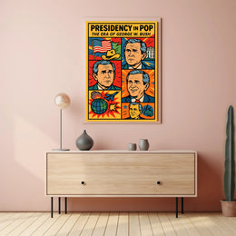 George W. Bush Presidency in Pop Poster PosterGoat