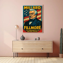 Millard Fillmore 13Th President Poster Vintage Wall Art