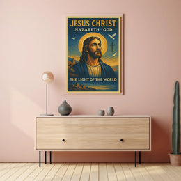 Jesus Christ: The Light of the World Religious Poster