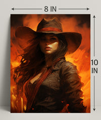 The Fiery Cowgirl Poster