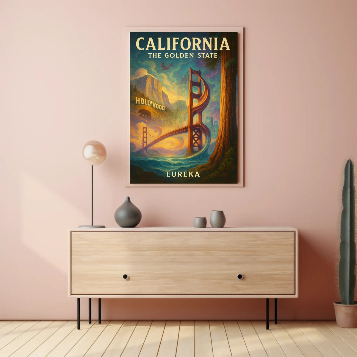 California The Golden State Poster