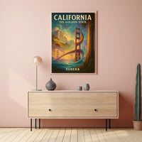 California The Golden State Poster