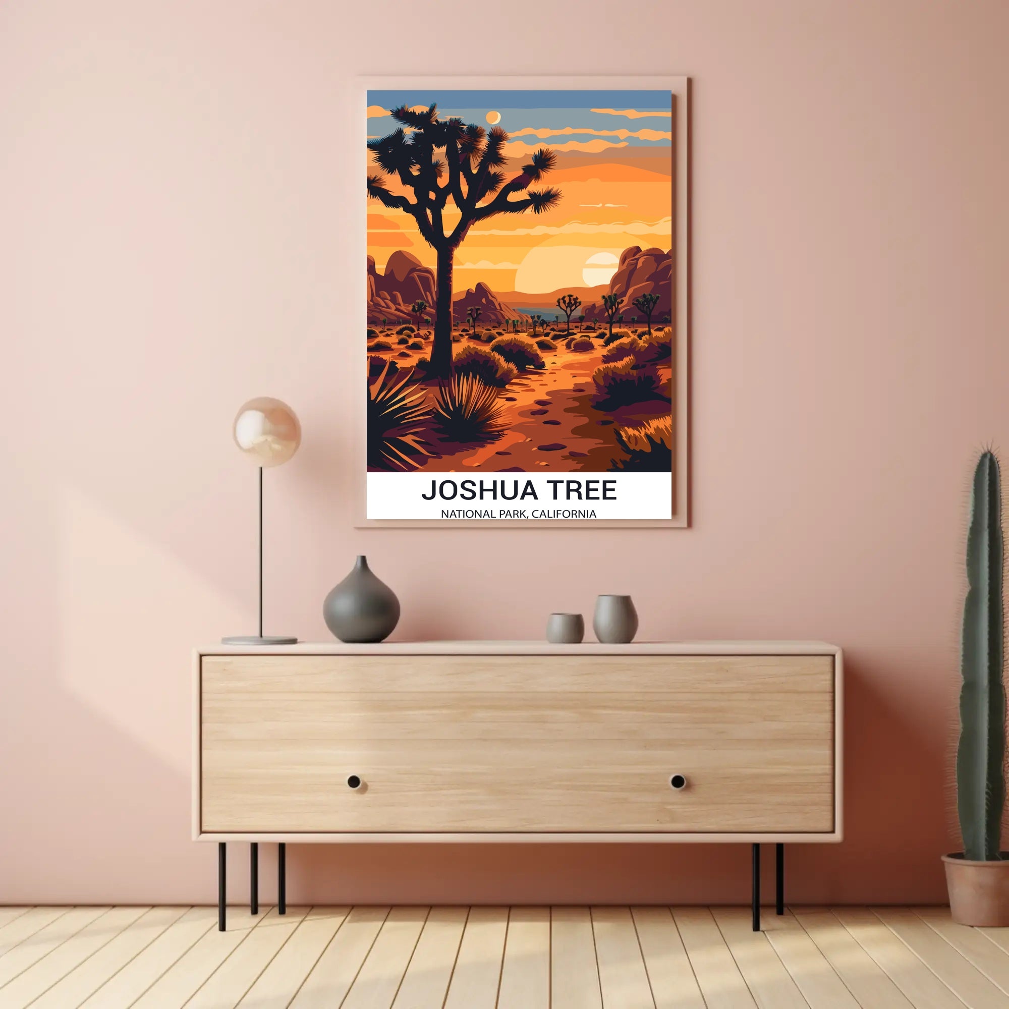 Joshua Tree National Park Vintage Travel Poster