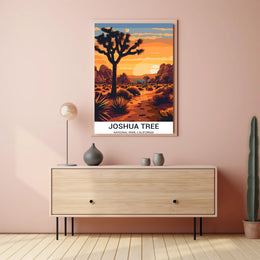 Joshua Tree National Park Vintage Travel Poster