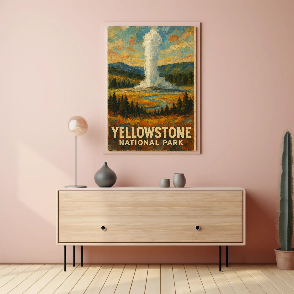 Yellowstone Wanderlust Photography Realism Poster