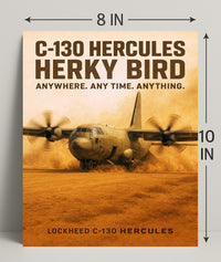 C-130 Hercules Herky Bird Poster PosterGoat