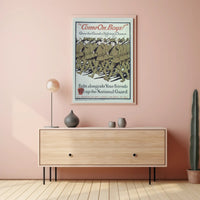 National Guard Enlistment WWII Military Recruitment Poster