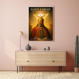 Saint Fabian The Pontiff of Peace Poster PosterGoat