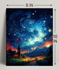 Starry Night Dreamscape Poster