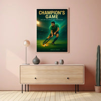 Champion's Game Field Hockey Sports Poster PosterGoat