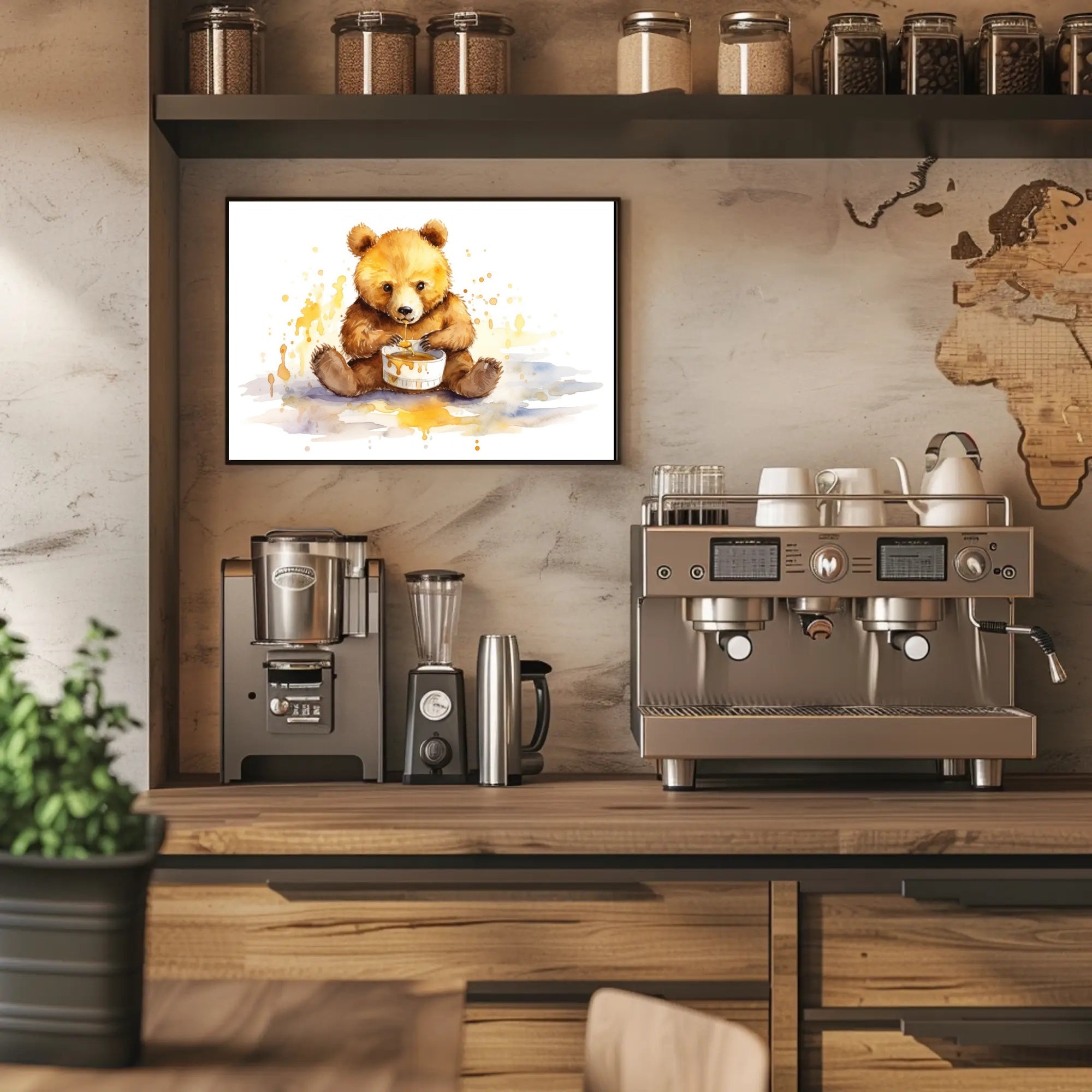 Honey Bear Delight Poster