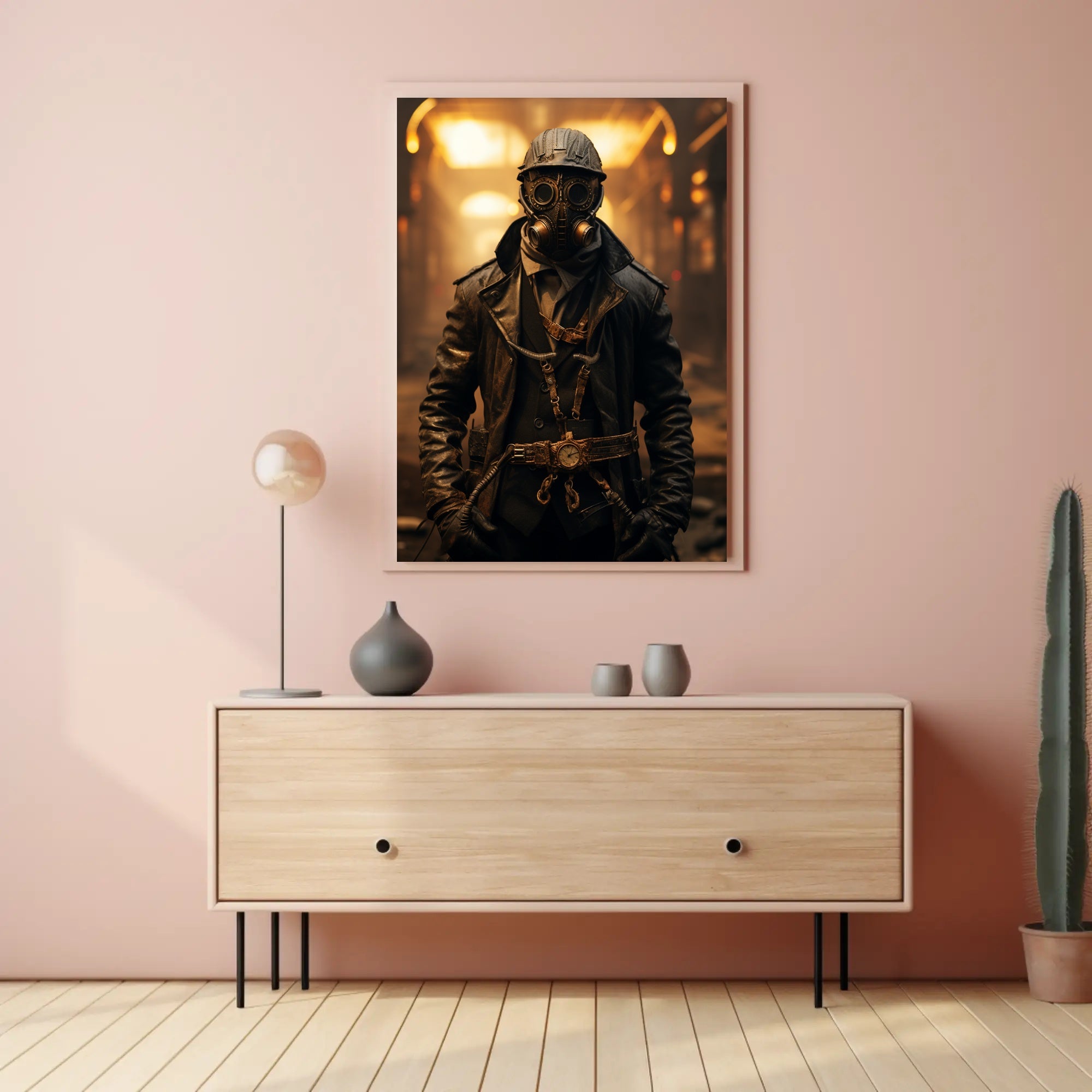 Steampunk Adventure Vintage Industrial Futuristic Sci-Fi Poster