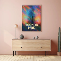 Brooklyn Park Minnesota Scenic Minimalist Wanderlust Poster