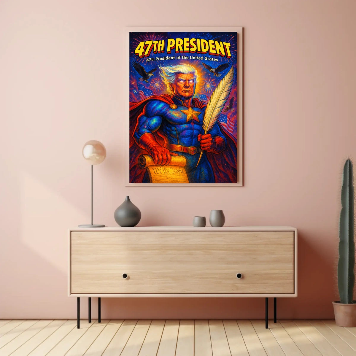 Donald Trump Patriot Champion Pop Art Patriotic Collector Wall Limited Edition Poster