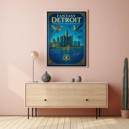 Fantasy Detroit Poster PosterGoat