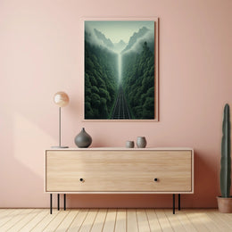 Journey Through The Misty Mountains Poster