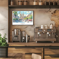 Dublin Cityscape Illustration Poster PosterGoat