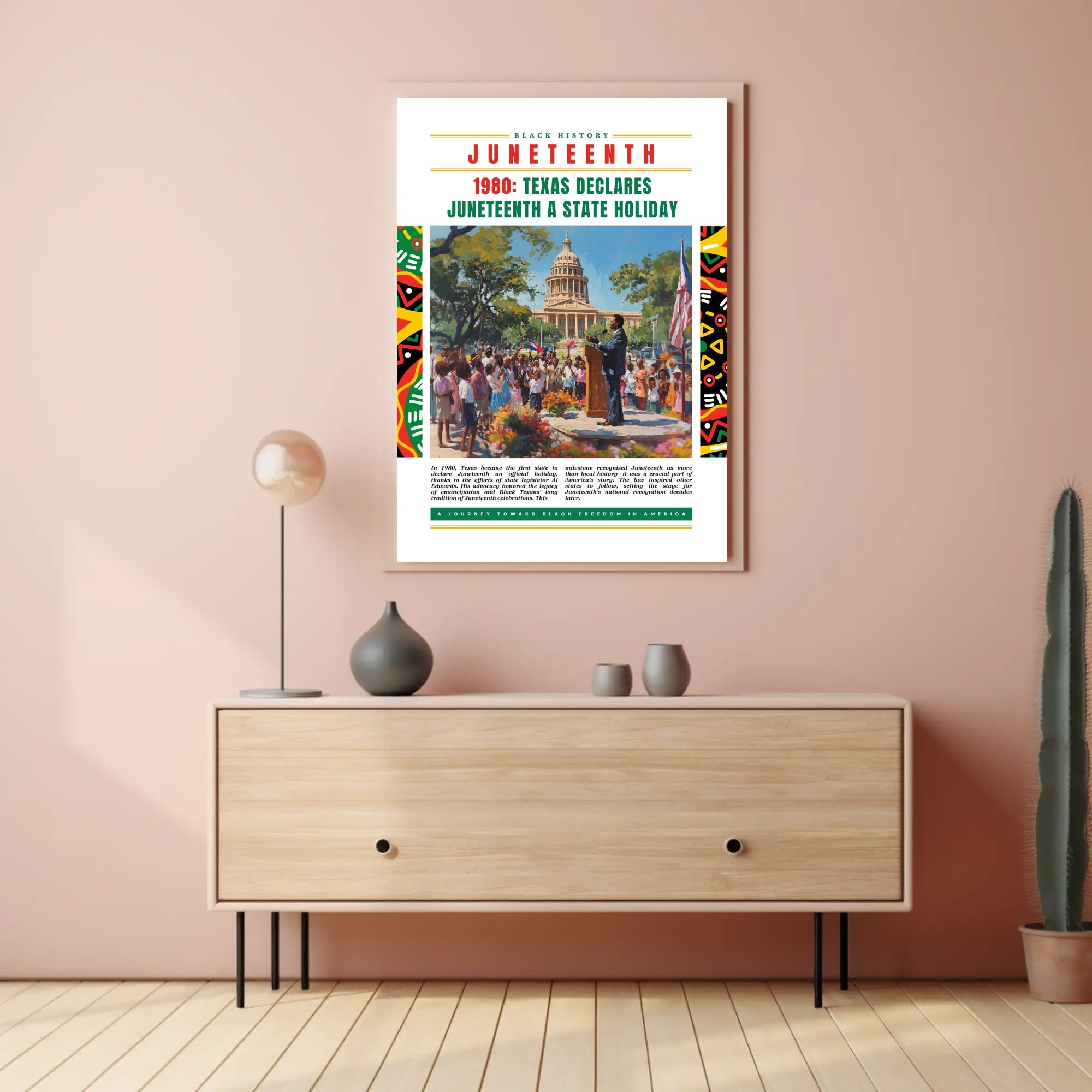 Juneteenth Celebration at Texas Capitol Cultural or Heritage Poster